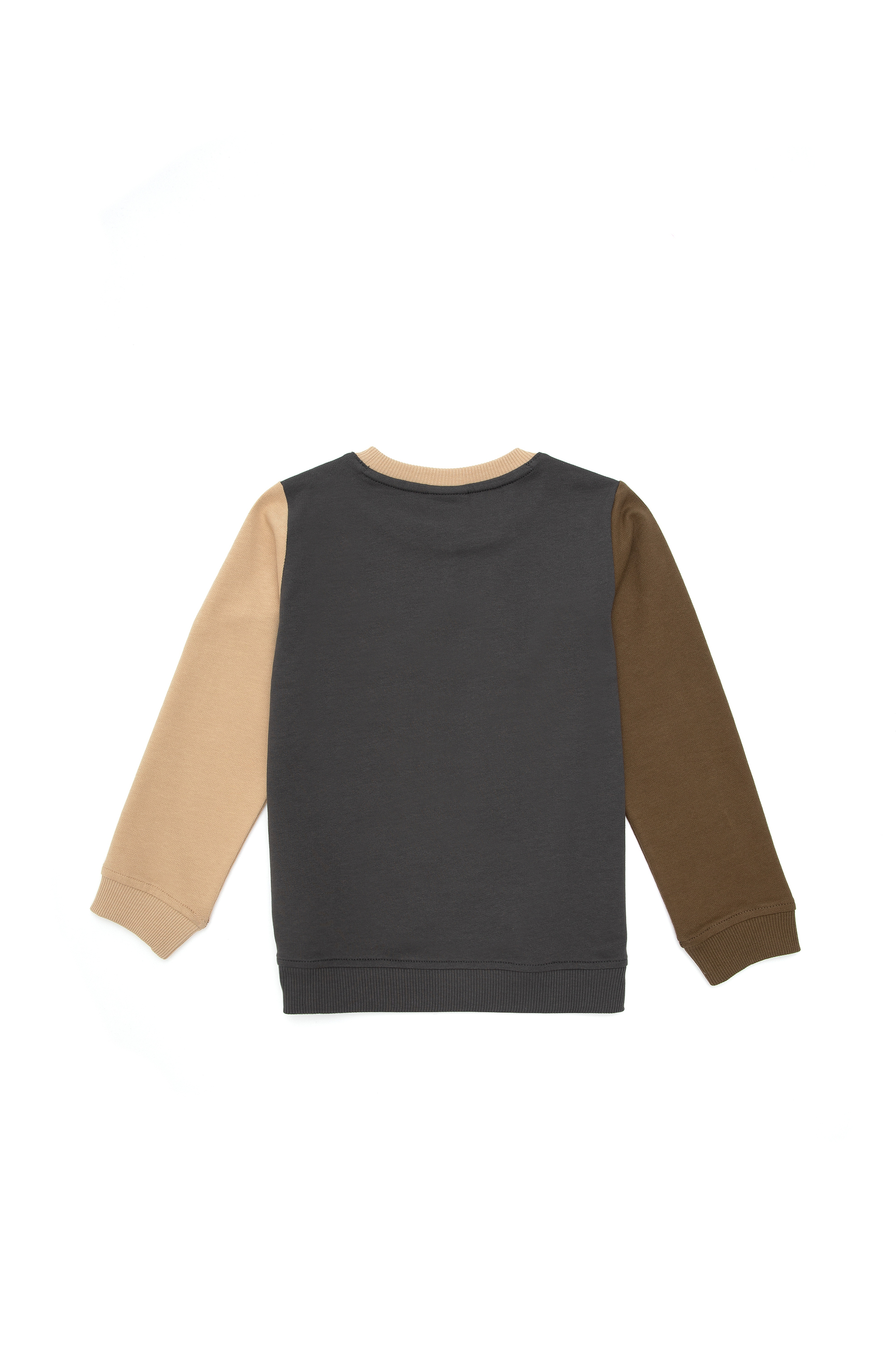 Erkek Çocuk Antrasit Bisiklet Yaka Sweatshirt - Image 2