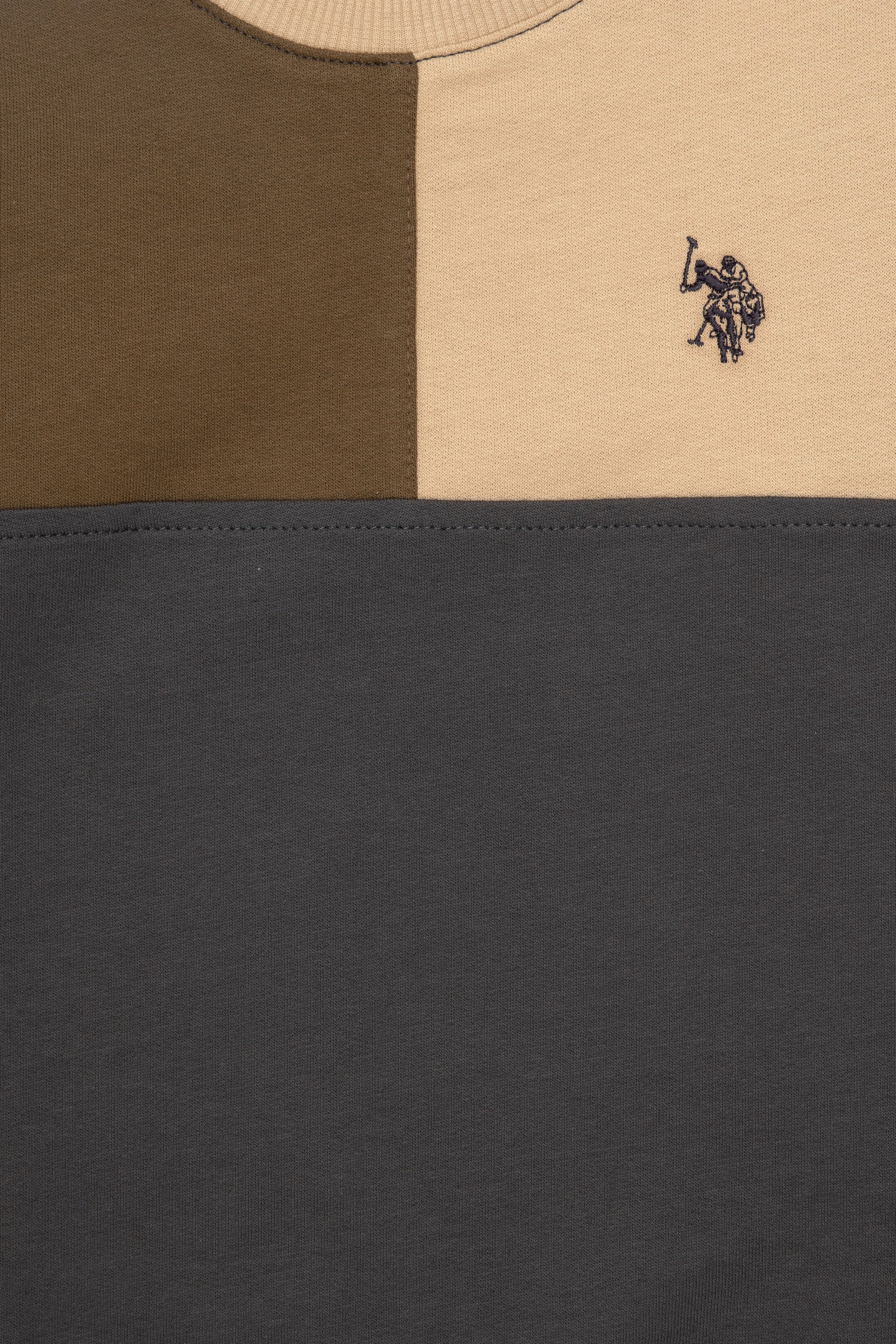 Erkek Çocuk Antrasit Bisiklet Yaka Sweatshirt - Image 3