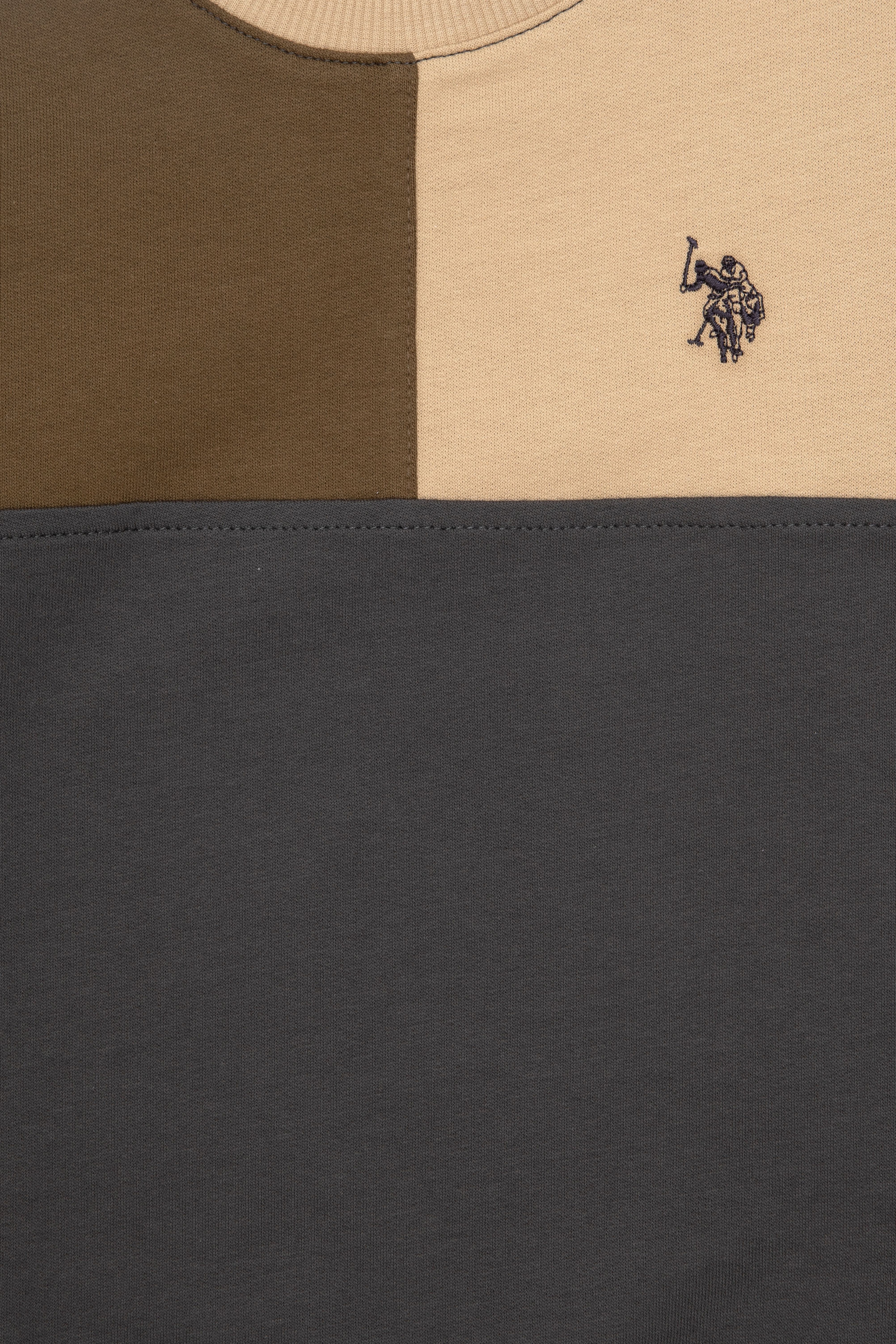 Erkek Çocuk Antrasit Bisiklet Yaka Sweatshirt