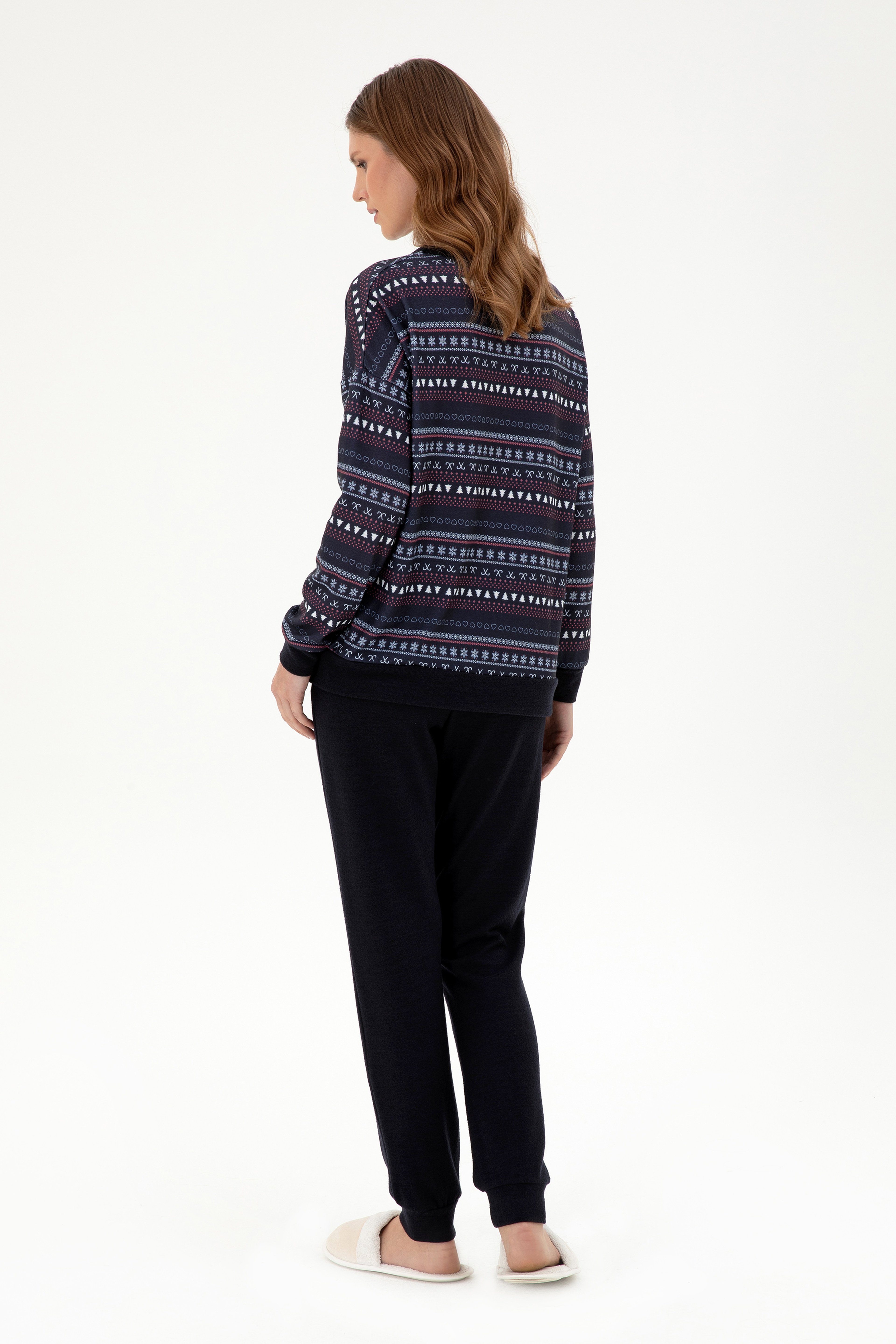 Kadın Lacivert Pijama Takımı - Image 4