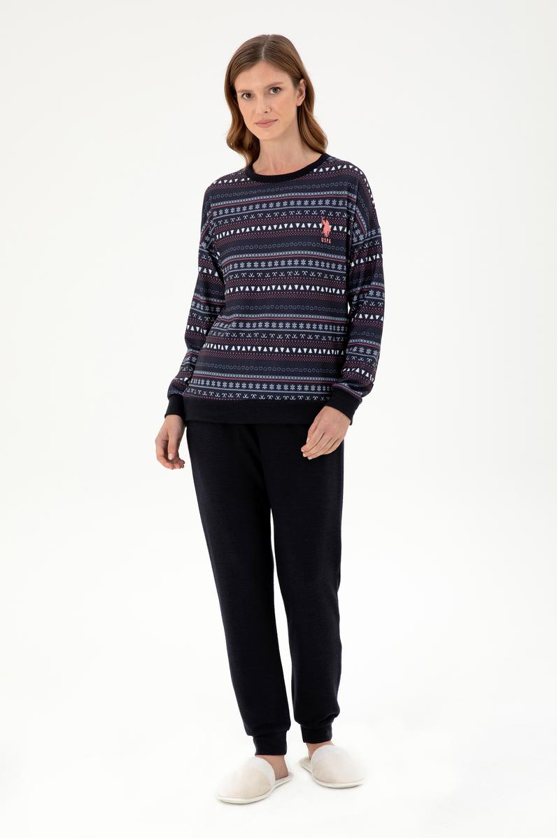 Kadın Lacivert Pijama Takımı