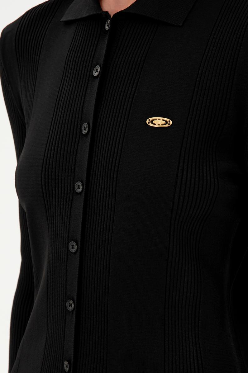 Kadın Siyah Triko Hırka