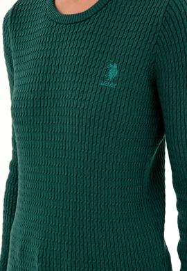 Kadın Koyu Yeşil Basic Kazak - 50288979003