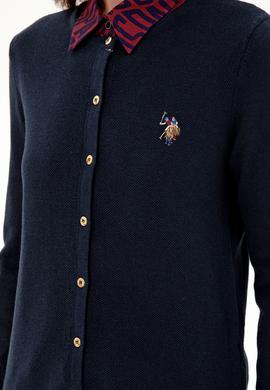 Kadın Lacivert Basic Triko Hırka - 50288991052