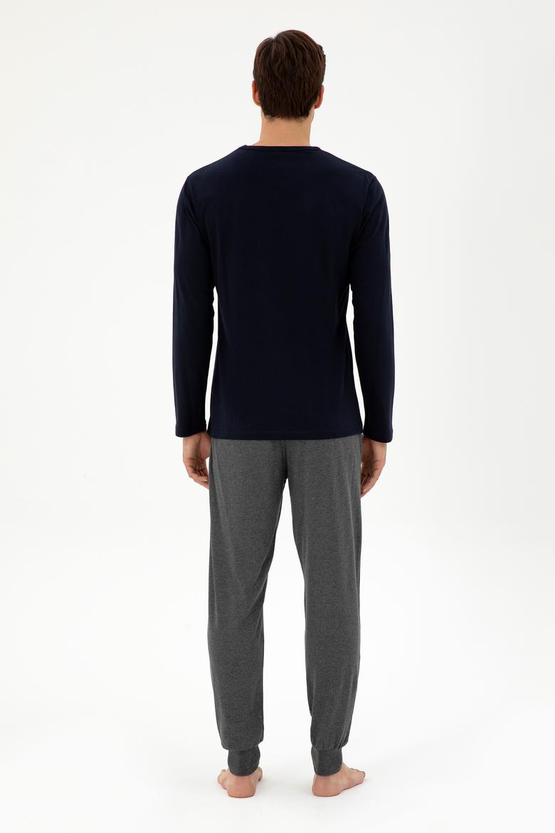 Erkek Lacivert Pijama Takımı - 50301720004