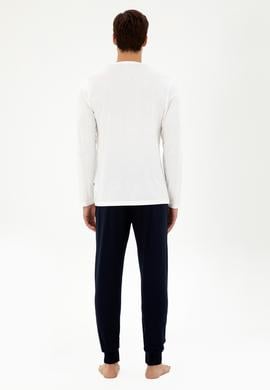 Erkek Ekru Pijama Takımı - 50301720013