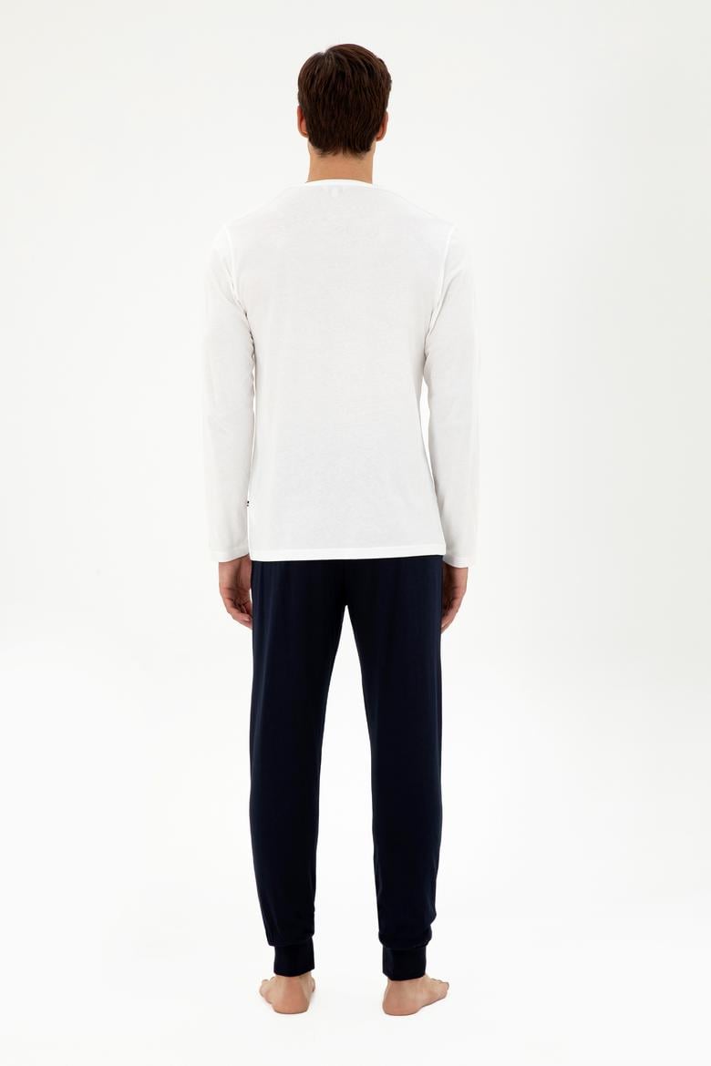Erkek Ekru Pijama Takımı - 50301720013