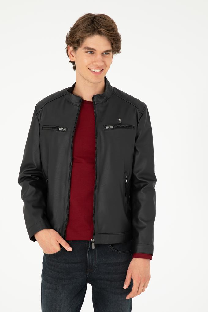Erkek Siyah Deri Ceket