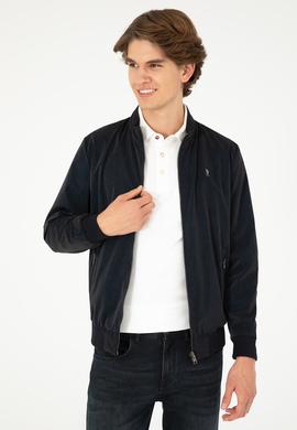 Erkek Lacivert Deri Ceket - 50297247002