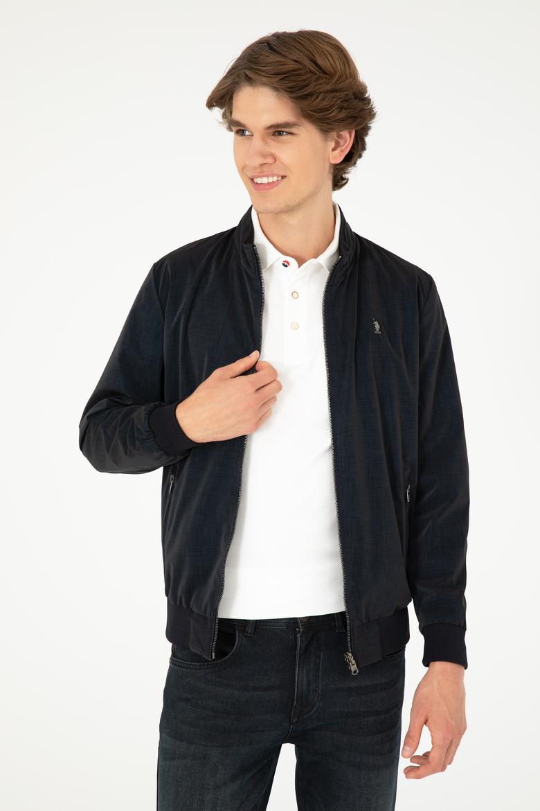 Erkek Lacivert Deri Ceket - 50297247002