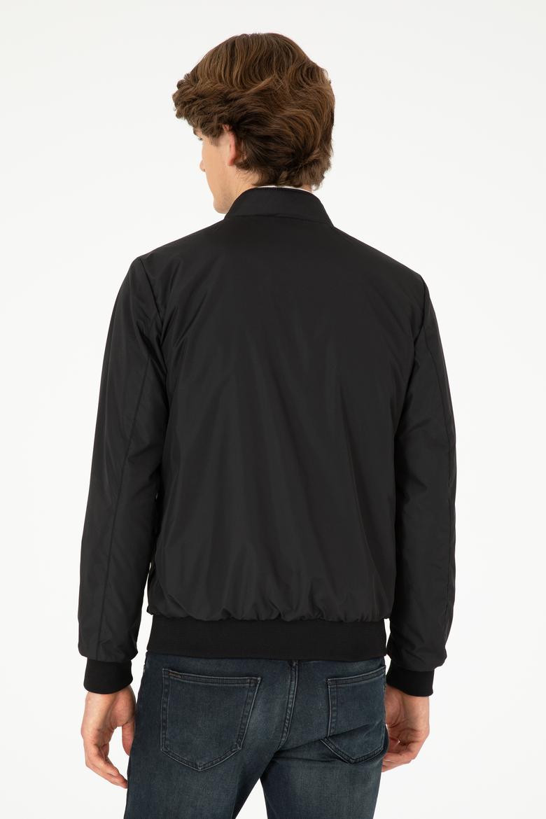 Erkek Lacivert Deri Ceket - 50297247002