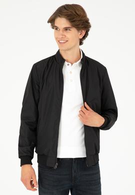 Erkek Lacivert Deri Ceket - 50297247002