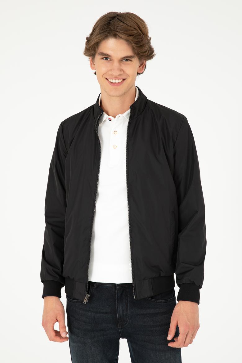 Erkek Lacivert Deri Ceket - 50297247002