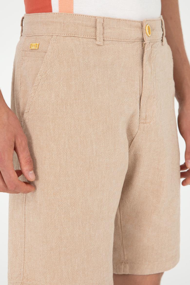 Erkek Safran Dokuma Şort - 50287456010