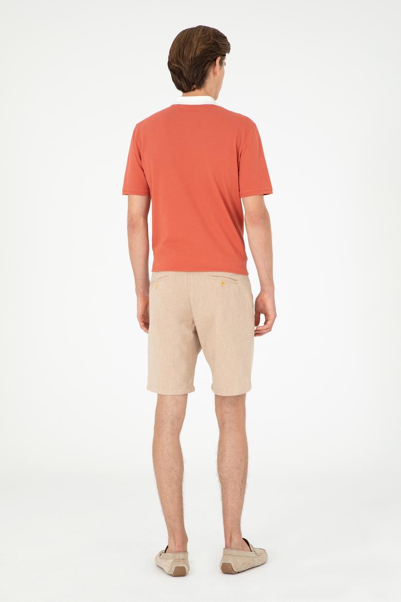 Erkek Safran Dokuma Şort - 50287456010