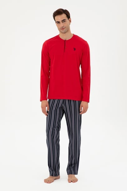 Erkek Kırmızı Pijama Takımı