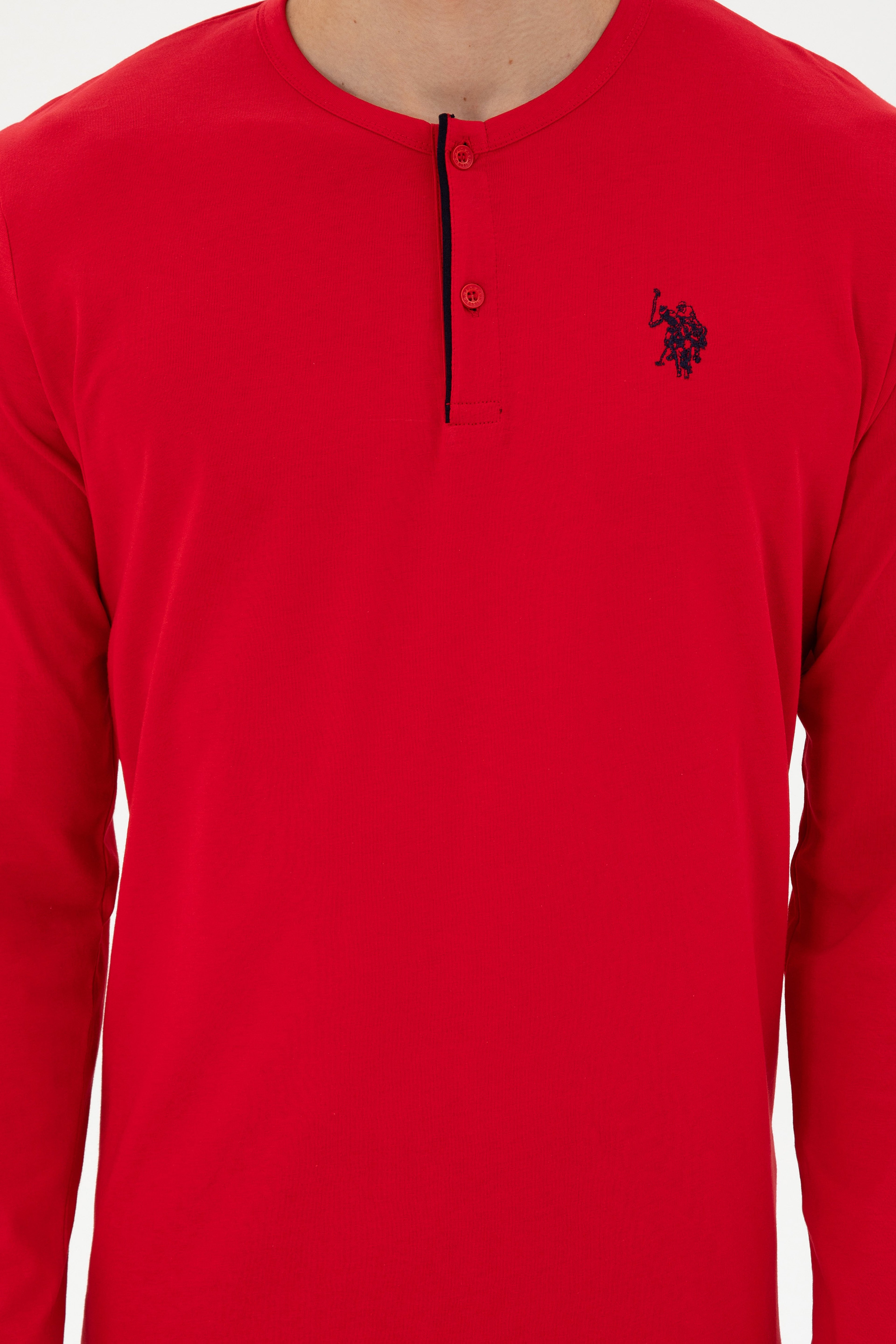 Erkek Kırmızı Pijama Takımı - Image 5
