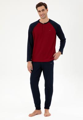 Erkek Bordo Pijama Takımı - 50301726006