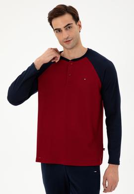 Erkek Bordo Pijama Takımı - 50301726006