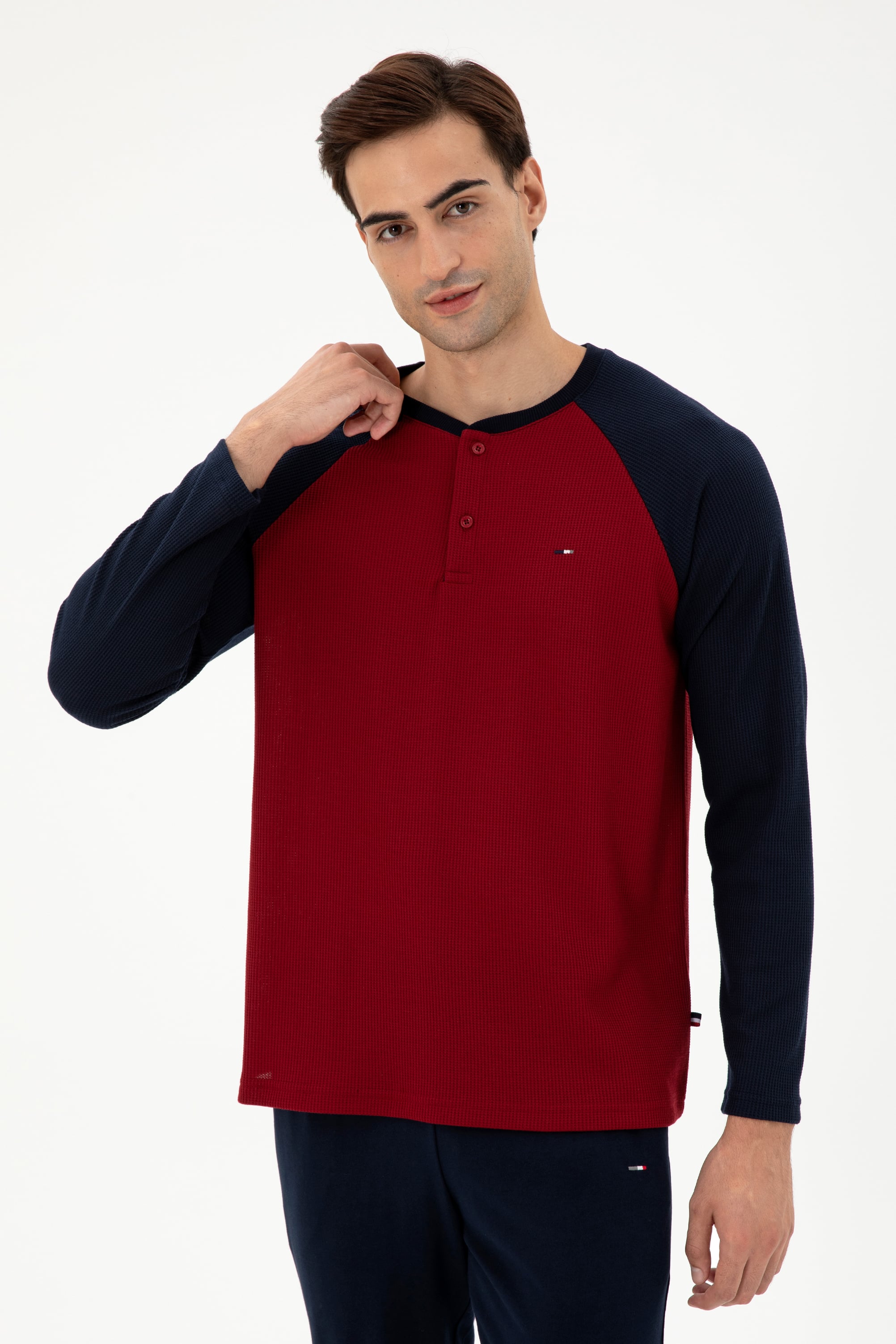 Erkek Bordo Pijama Takımı