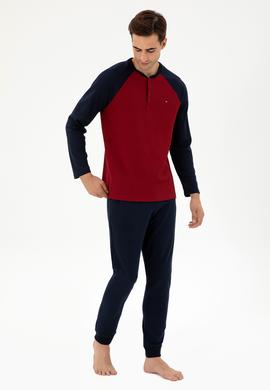 Erkek Bordo Pijama Takımı - 50301726006