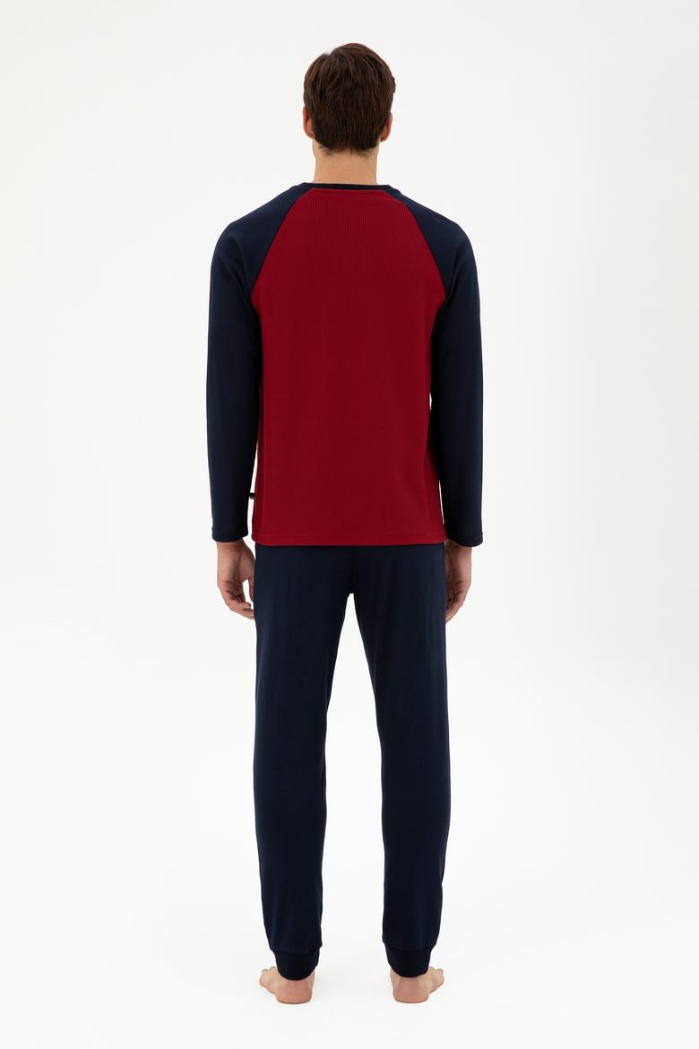 Erkek Bordo Pijama Takımı - 50301726006
