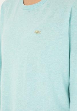 Kadın Su Yeşil Bisiklet Yaka Basic Kazak - 50293510050