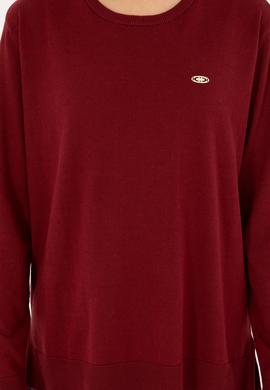 Kadın Bordo Bisiklet Yaka Basic Kazak - 50293510018