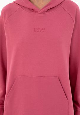 Kadın Pembe Kapüşonlu Sweatshirt - 50296944008