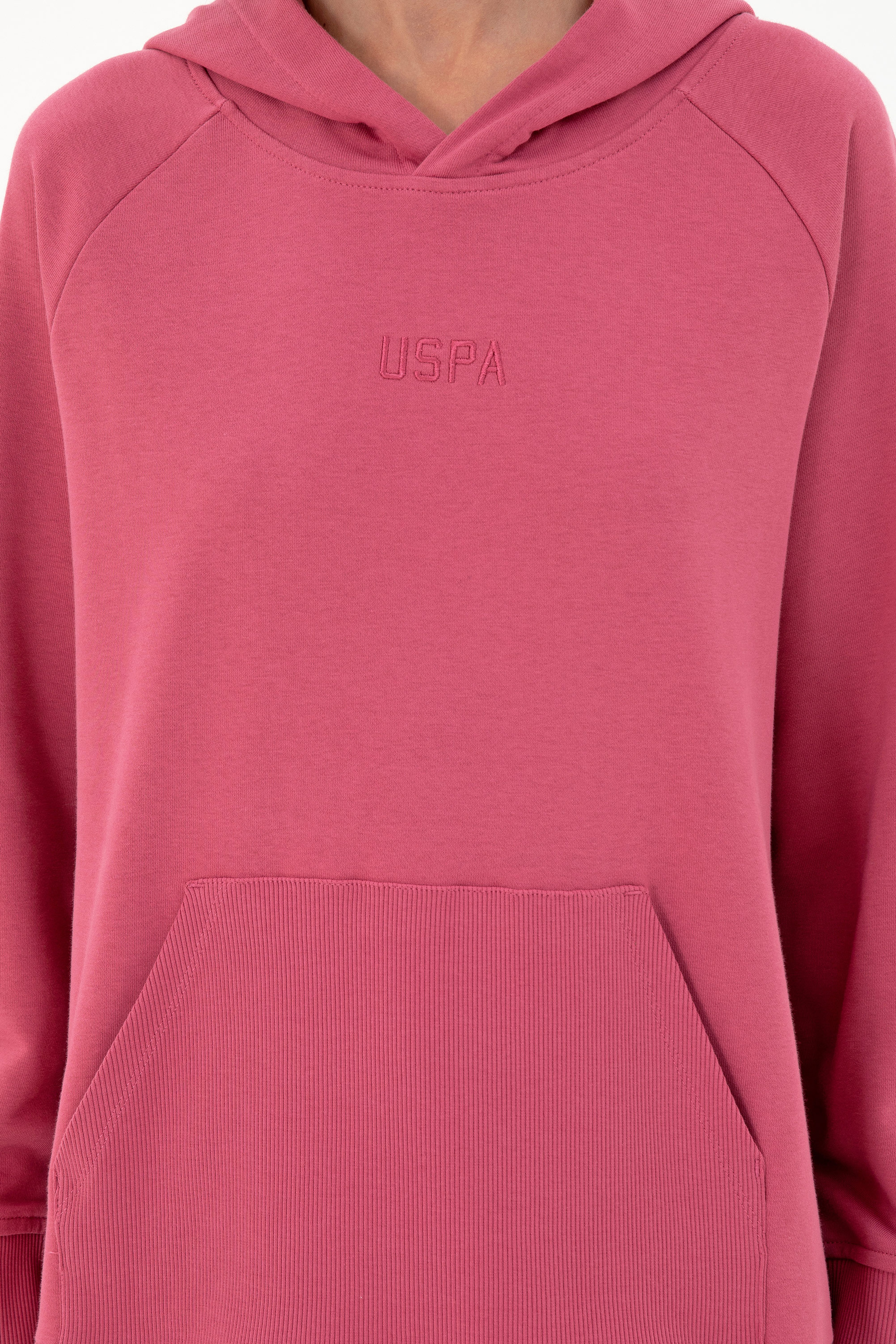 Kadın Pembe Kapüşonlu Sweatshirt