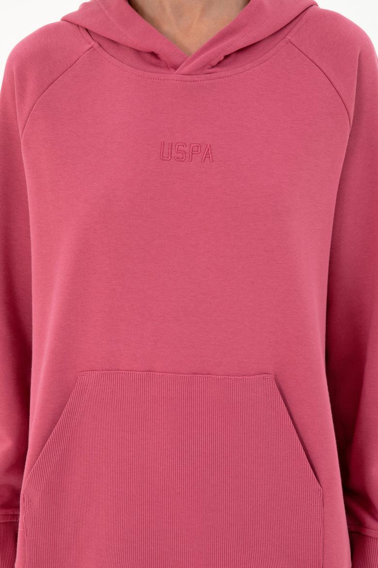 Kadın Pembe Kapüşonlu Sweatshirt - 50296944008