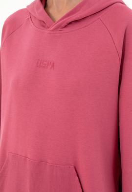 Kadın Pembe Kapüşonlu Sweatshirt - 50296944008