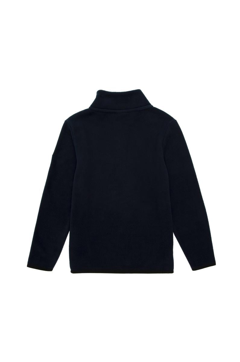 Erkek Çocuk Yarım Fermuarlı Lacivert Polar Sweatshirt