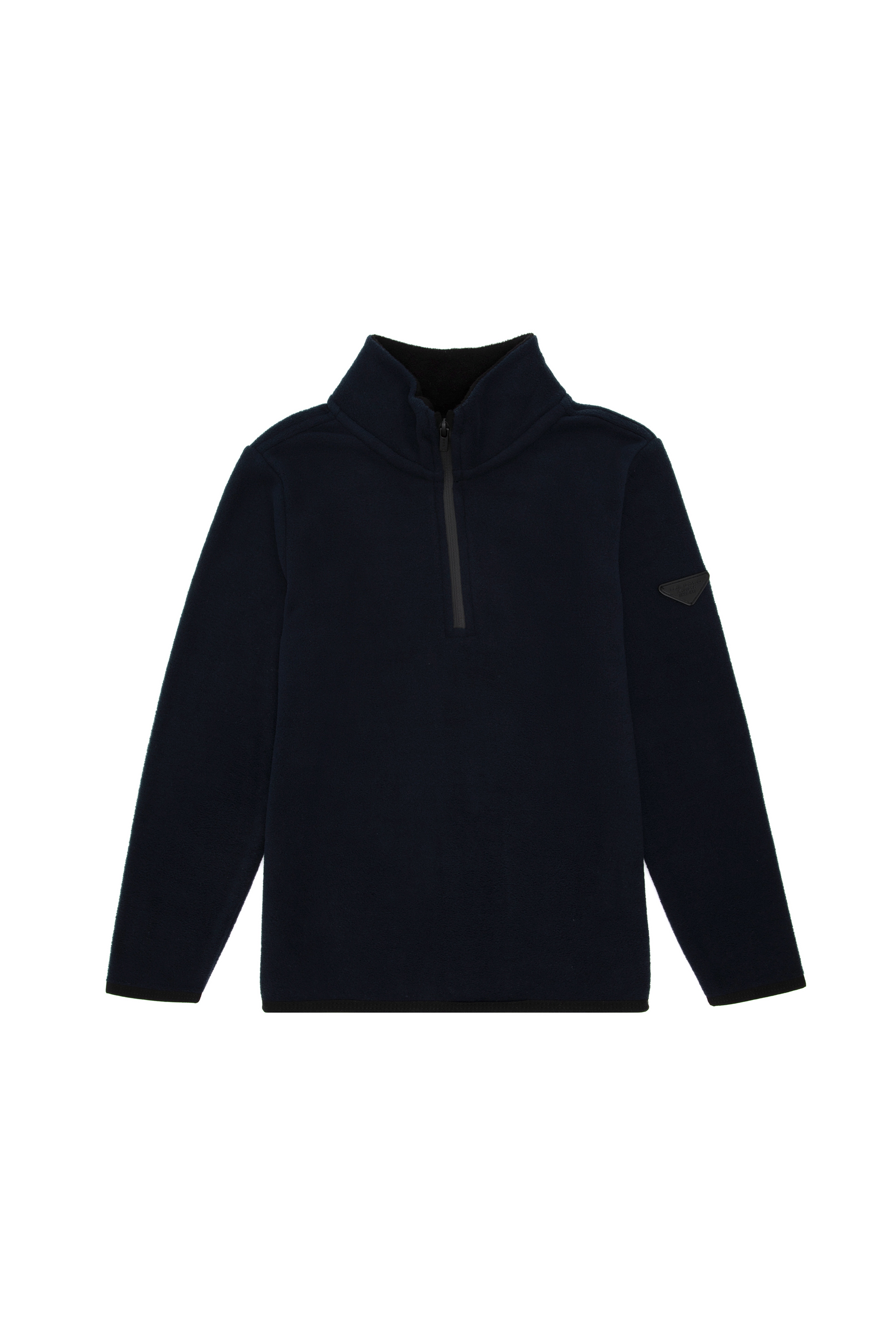 Erkek Çocuk Yarım Fermuarlı Lacivert Polar Sweatshirt - Image 1