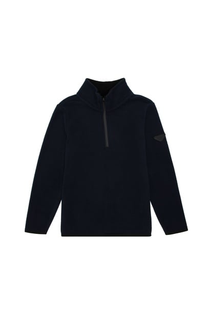 Erkek Çocuk Yarım Fermuarlı Lacivert Polar Sweatshirt