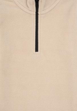 Erkek Çocuk Yarım Fermuarlı Taş Polar Sweatshirt - 50298060054