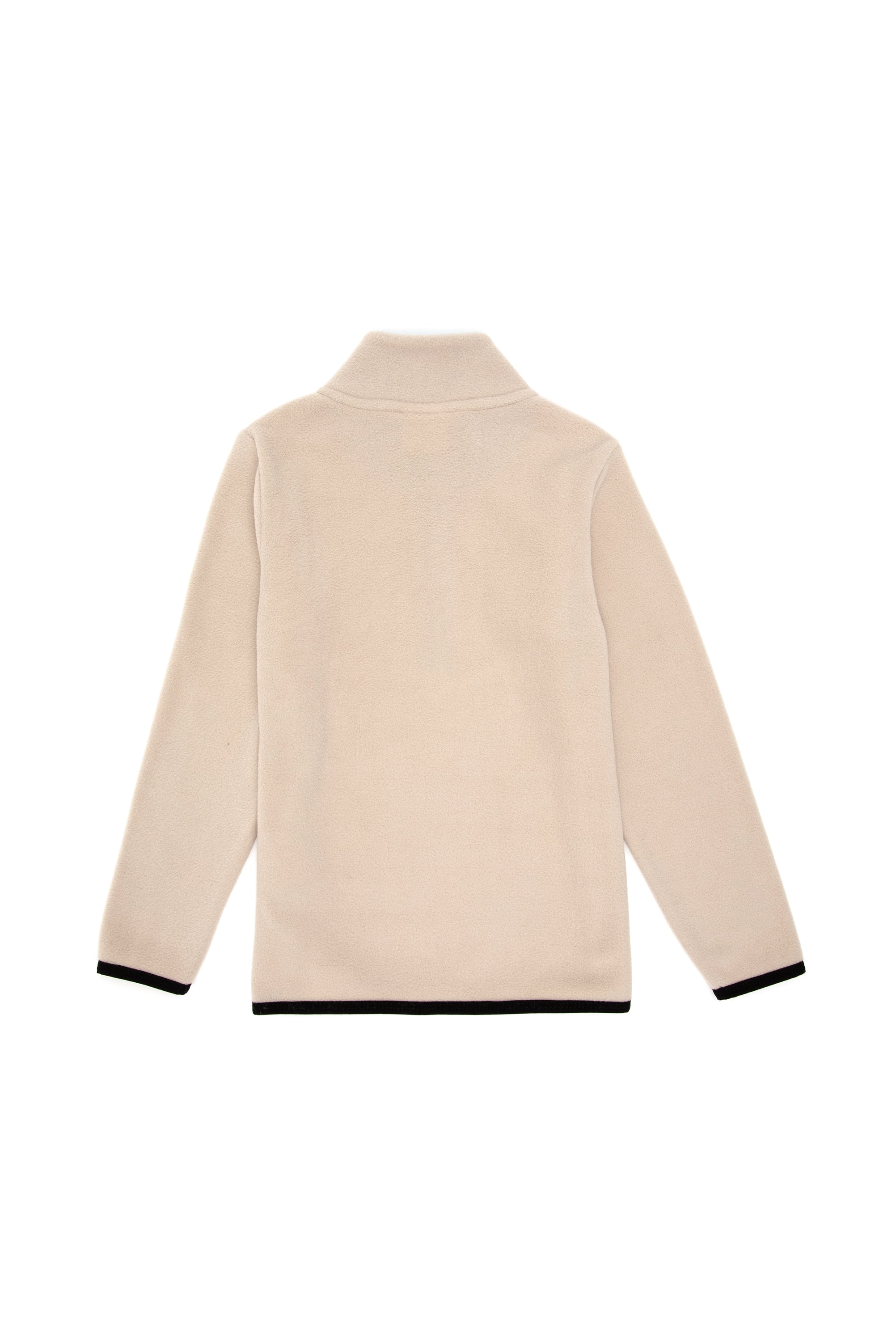 Erkek Çocuk Yarım Fermuarlı Taş Polar Sweatshirt - Image 3