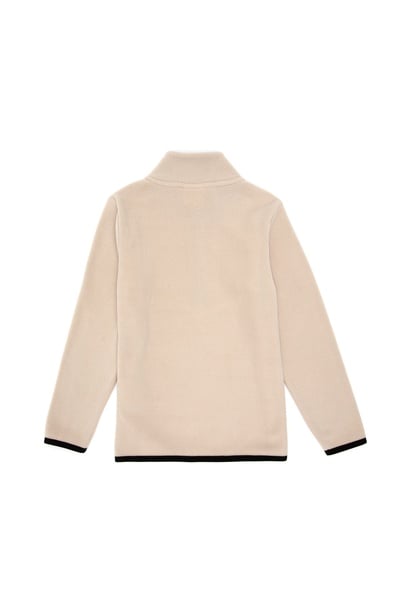 Erkek Çocuk Yarım Fermuarlı Taş Polar Sweatshirt