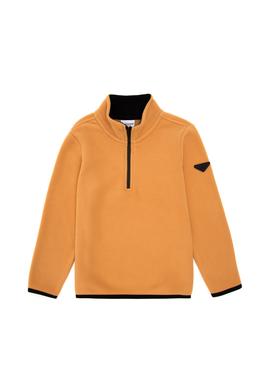Erkek Çocuk Yarım Fermuarlı Camel Polar Sweatshirt - 50298060044