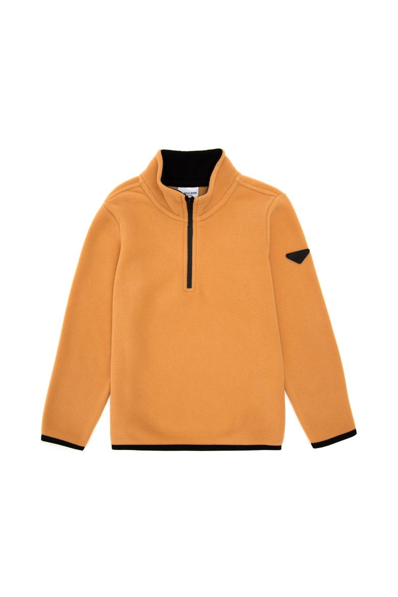 Erkek Çocuk Yarım Fermuarlı Camel Polar Sweatshirt - 50298060044