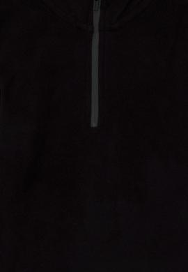 Erkek Çocuk Yarım Fermuarlı Siyah Polar Sweatshirt - 50298060094