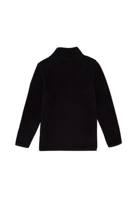 Erkek Çocuk Yarım Fermuarlı Siyah Polar Sweatshirt - 50298060094