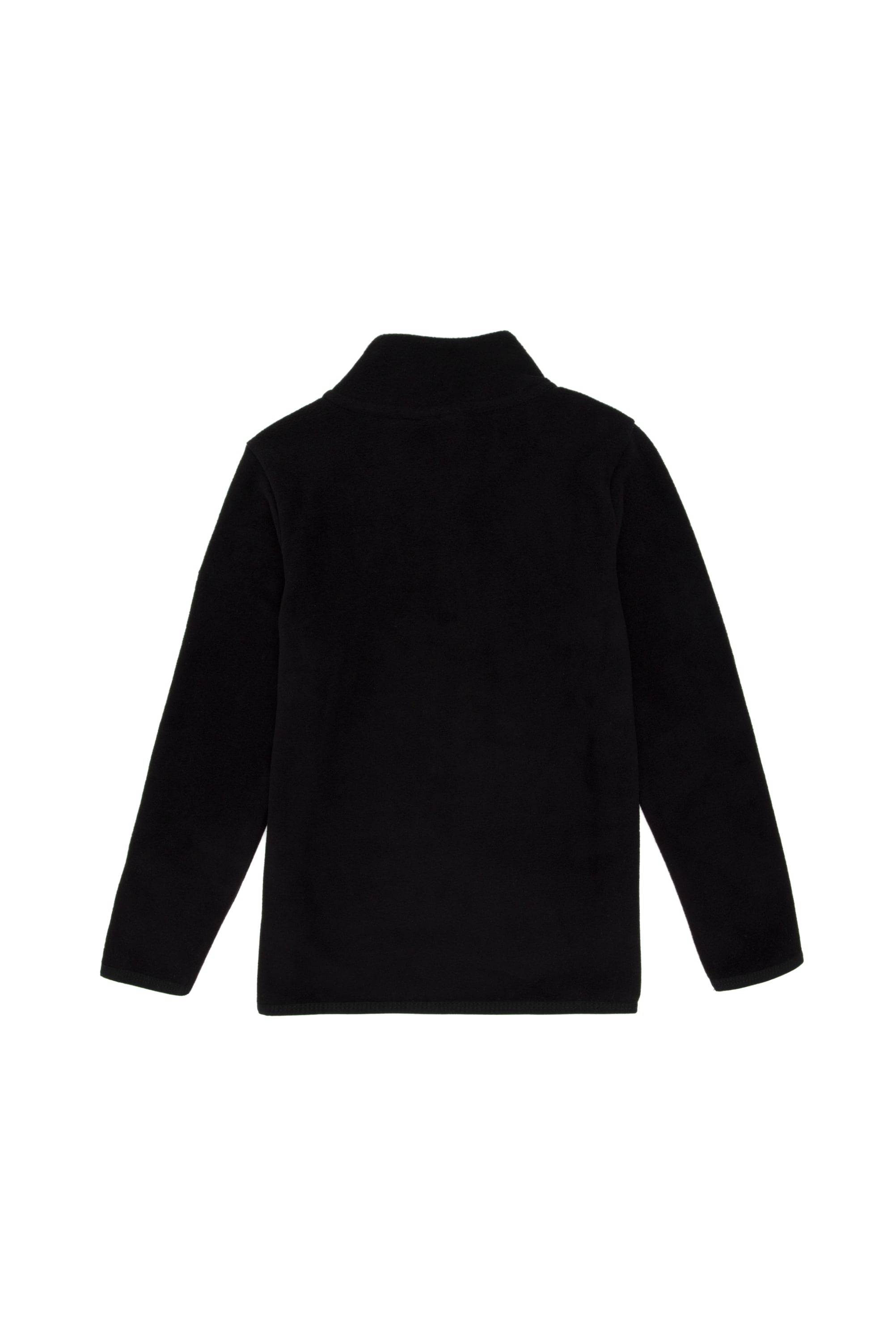 Erkek Çocuk Yarım Fermuarlı Siyah Polar Sweatshirt - Image 2