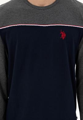 Erkek Antrasit Melanj Pijama Takımı - 50301719016