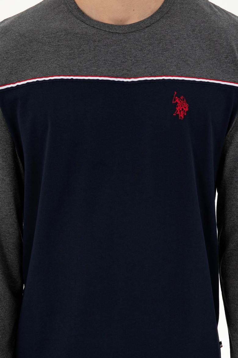 Erkek Antrasit Melanj Pijama Takımı - 50301719016