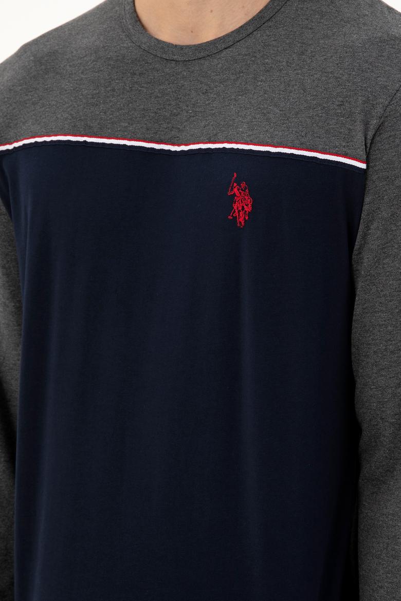 Erkek Antrasit Melanj Pijama Takımı - 50301719016