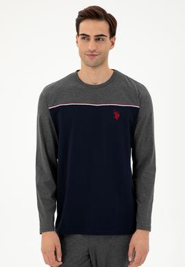 Erkek Antrasit Melanj Pijama Takımı - 50301719016