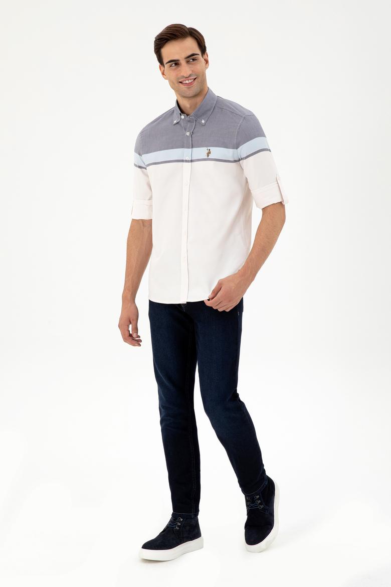 Erkek Lacivert Uzun Kollu Gömlek - 50296627007