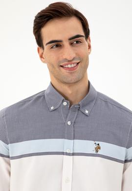 Erkek Lacivert Uzun Kollu Gömlek - 50296627007