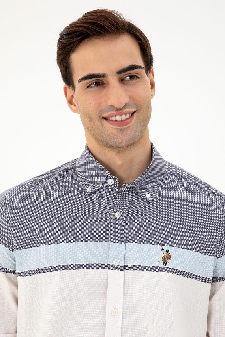 Erkek Lacivert Uzun Kollu Gömlek - 50296627007